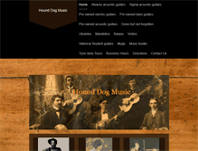 Tablet Screenshot of hounddogmusic.co.uk